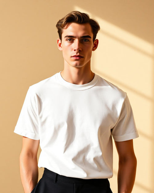 Barbican white heavyweight cotton t-shirt