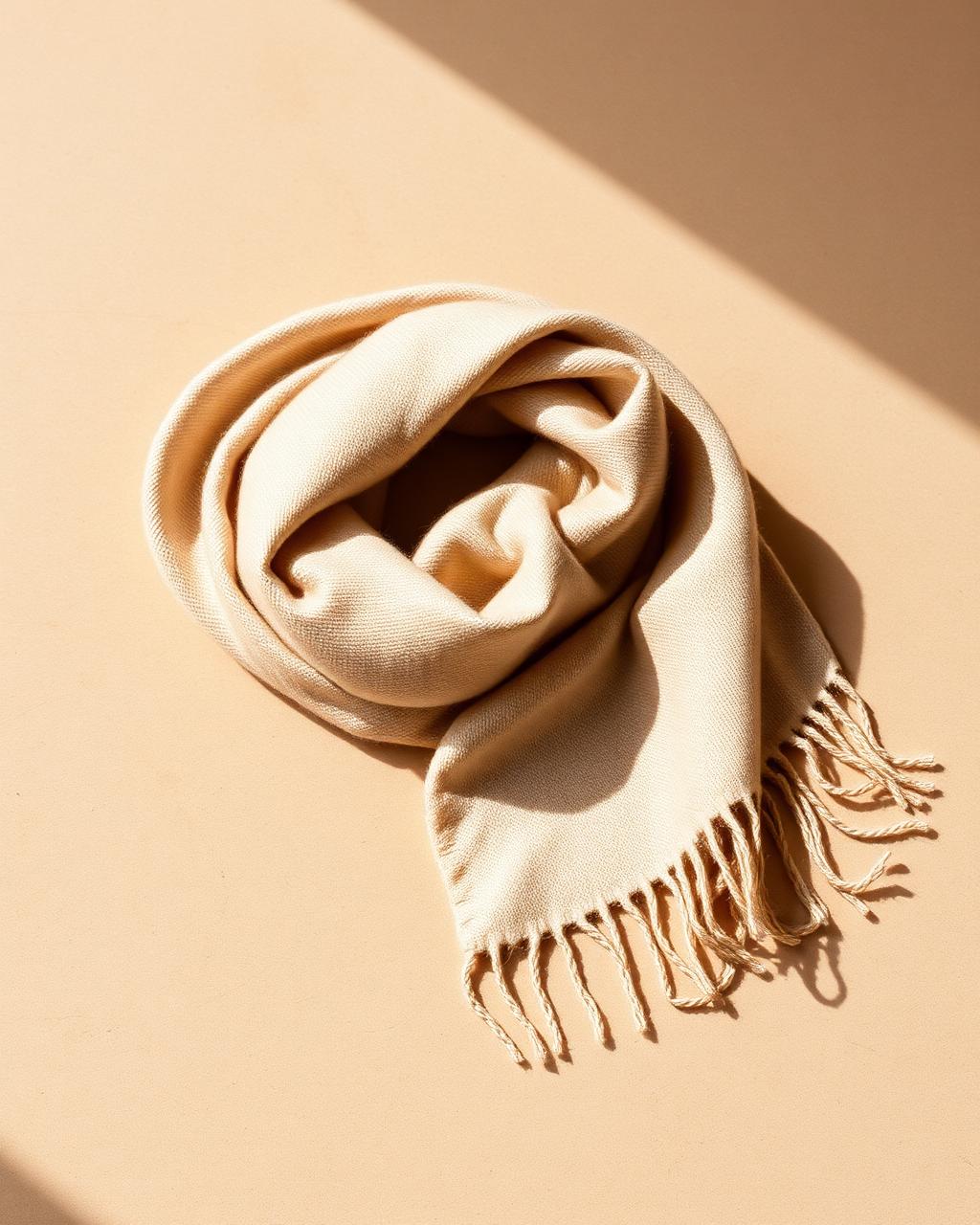 Belgravia oatmeal cashmere scarf