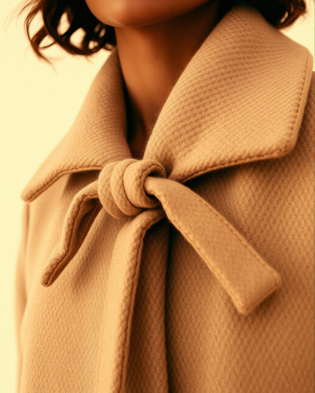 Bloomsbury Belted Wool Coat detail