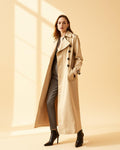 Kensington cotton-gabardine trench coat in stone