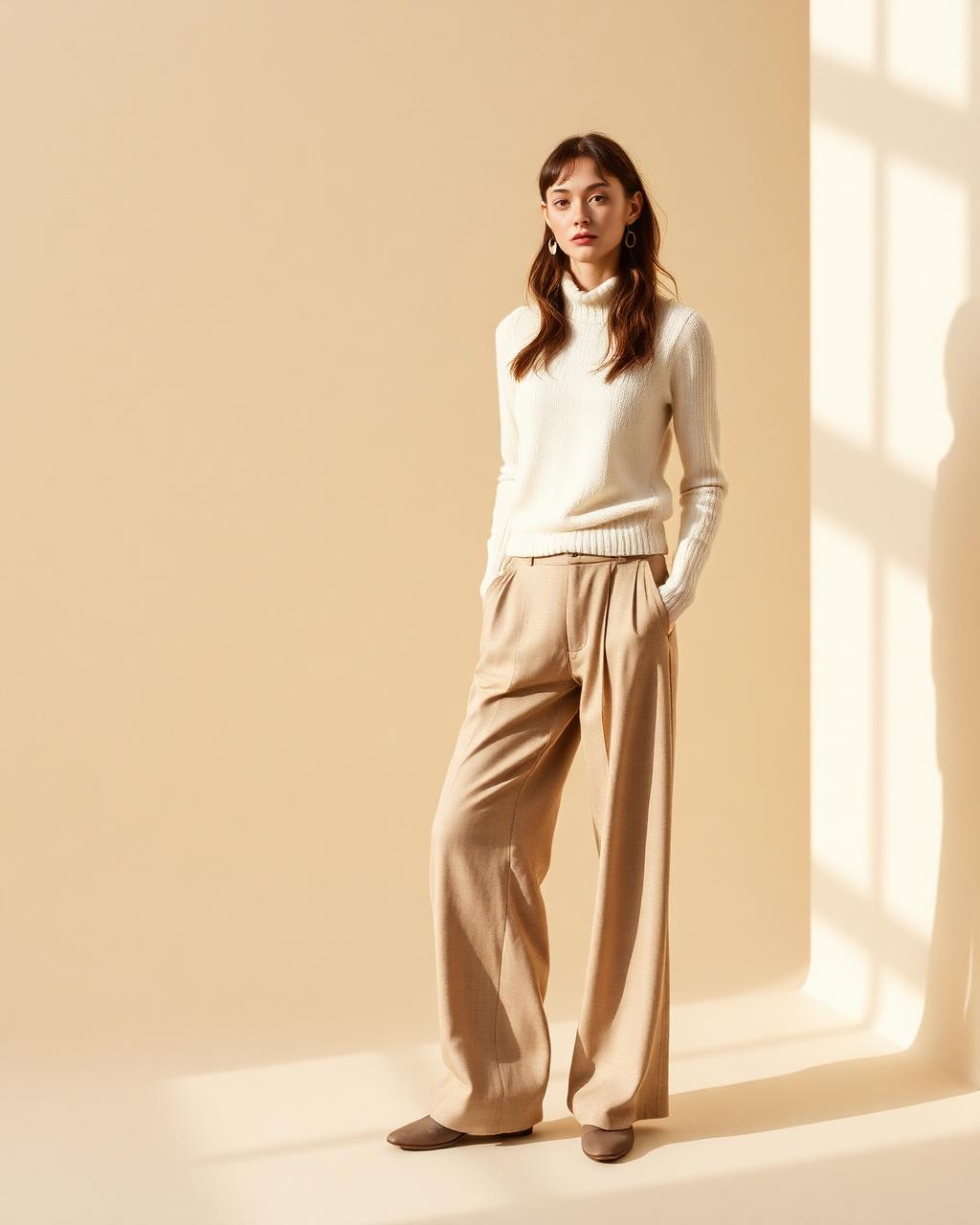 Pimlico Wide-Leg Wool Trousers