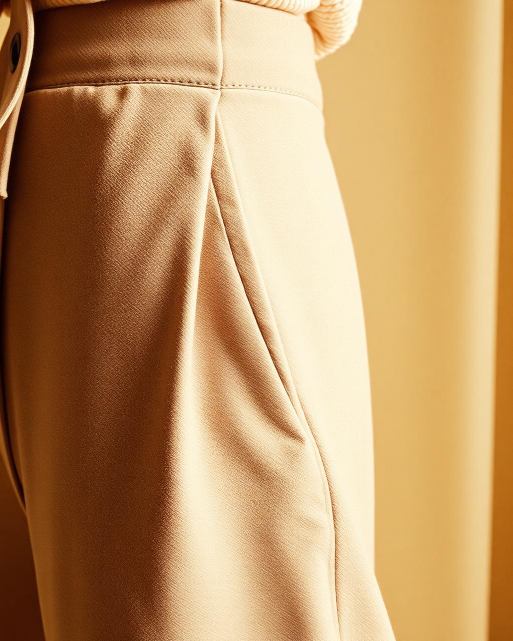 Pimlico Wide-Leg Wool Trousers detail