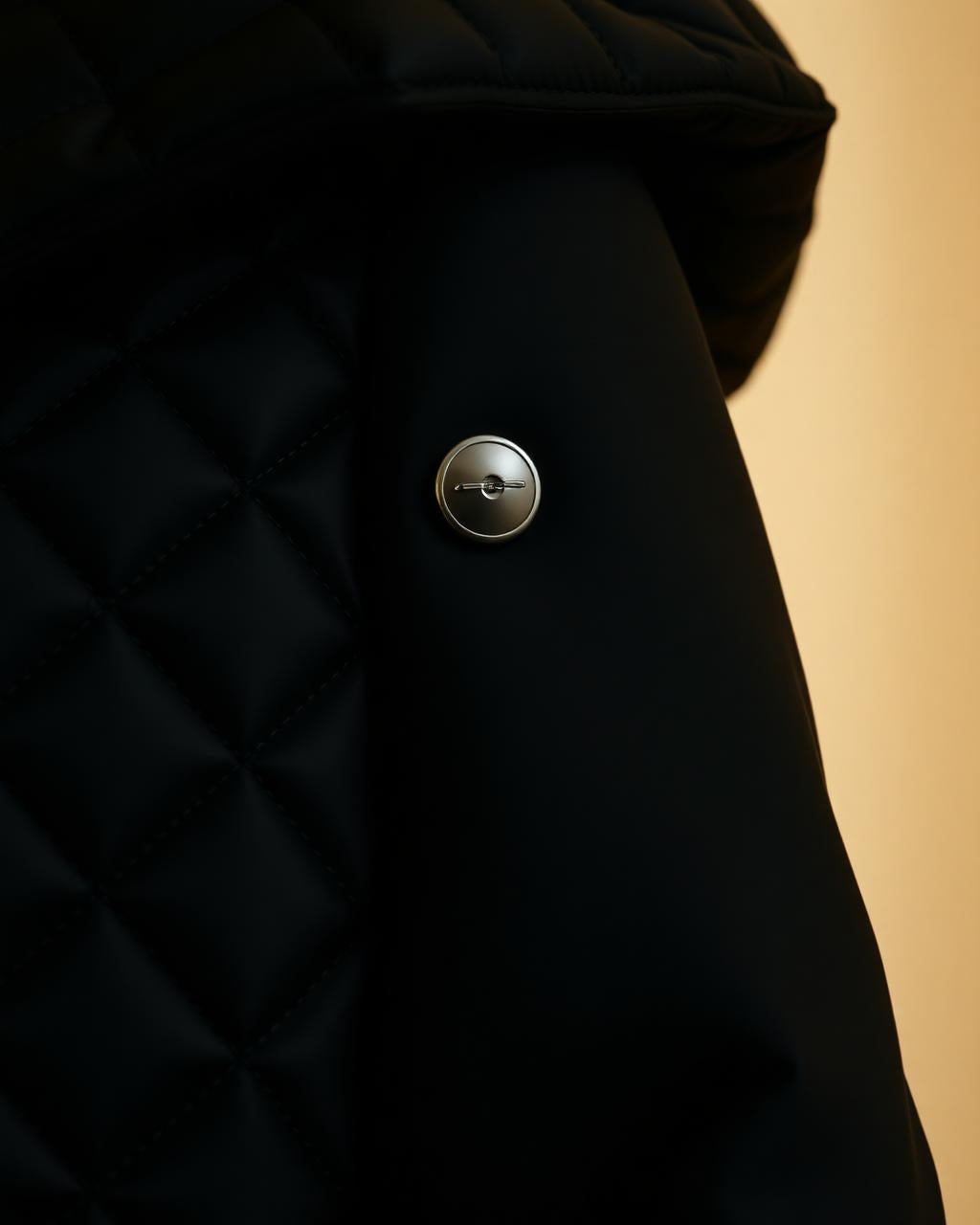 Putney Longline Quilted Coat detail