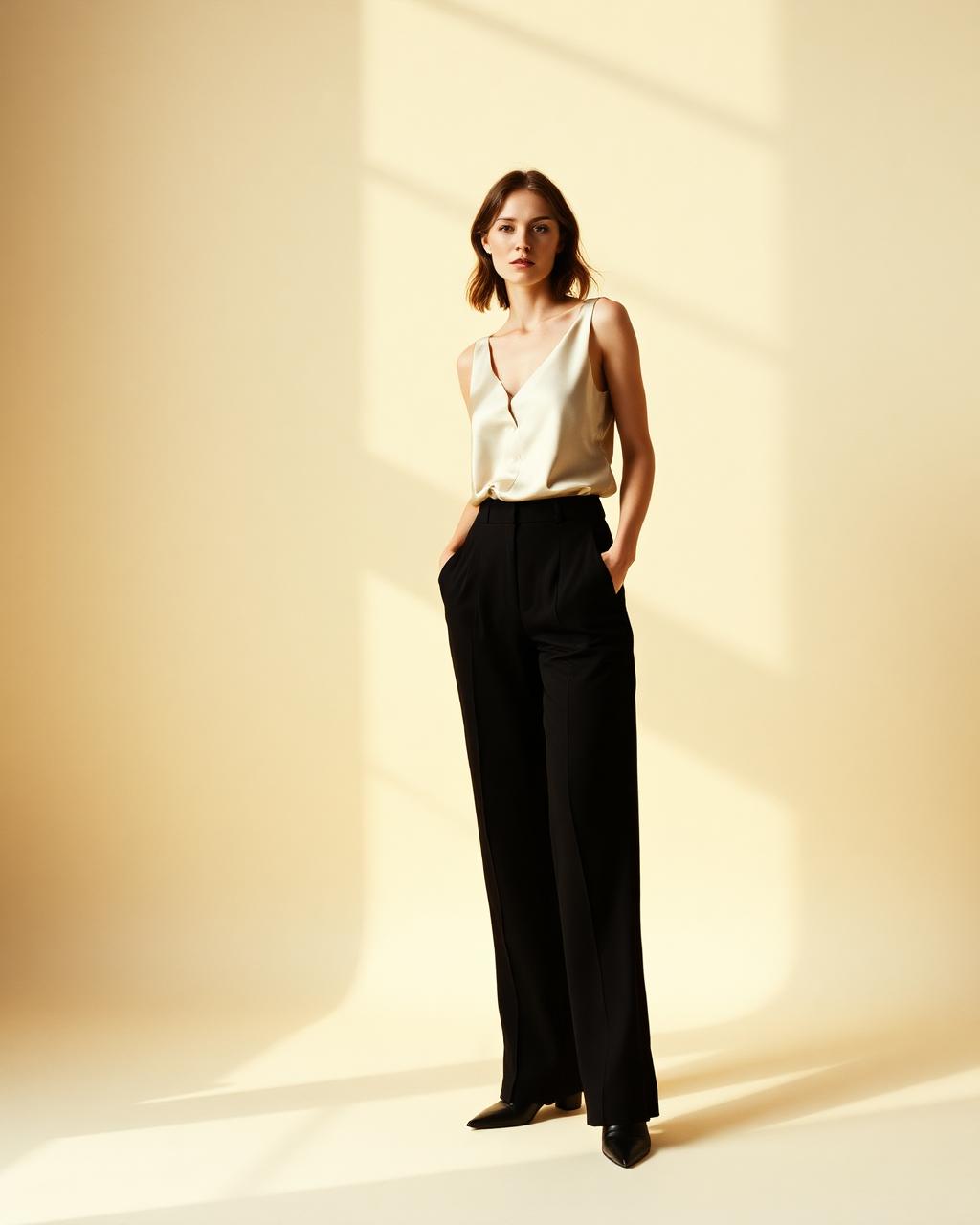 Richmond Tapered Crepe Trousers