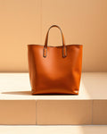 Soho structured tan leather tote bag